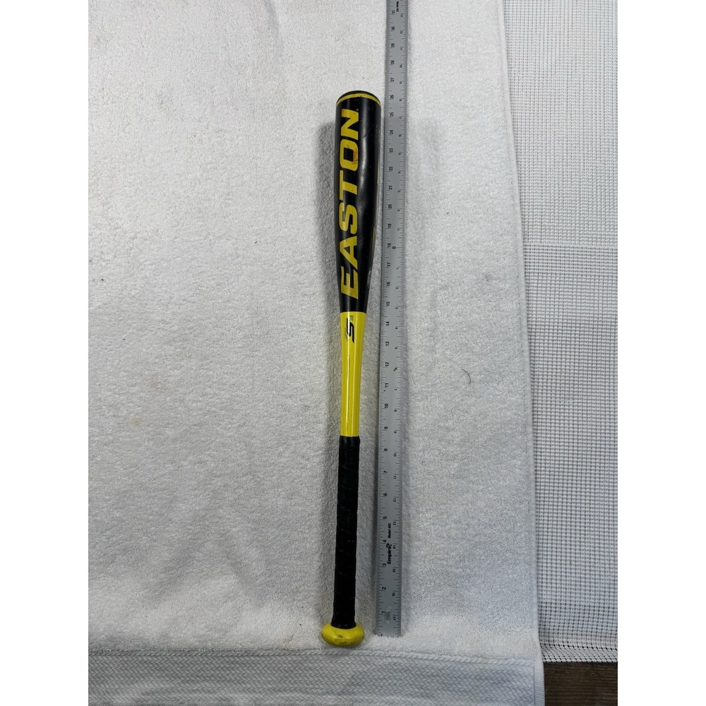 Easton S3 Tee Ball Bat 25” 12.5 oz Youth Baseball 2 1/4 Barrel Black Yellow